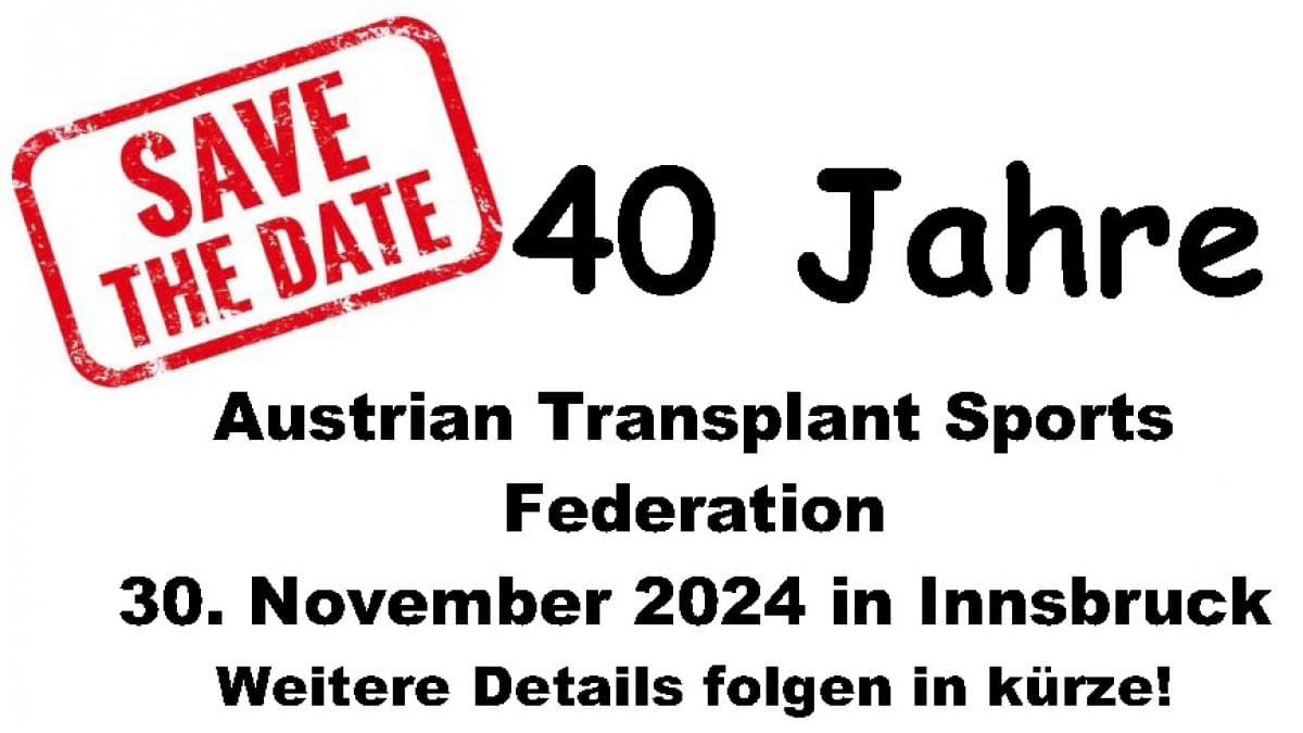 40 Jahre Austrian Transplant Sports Federation